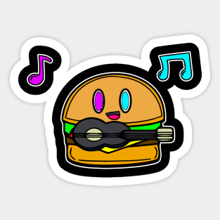 Musical Cheeseburger Sticker